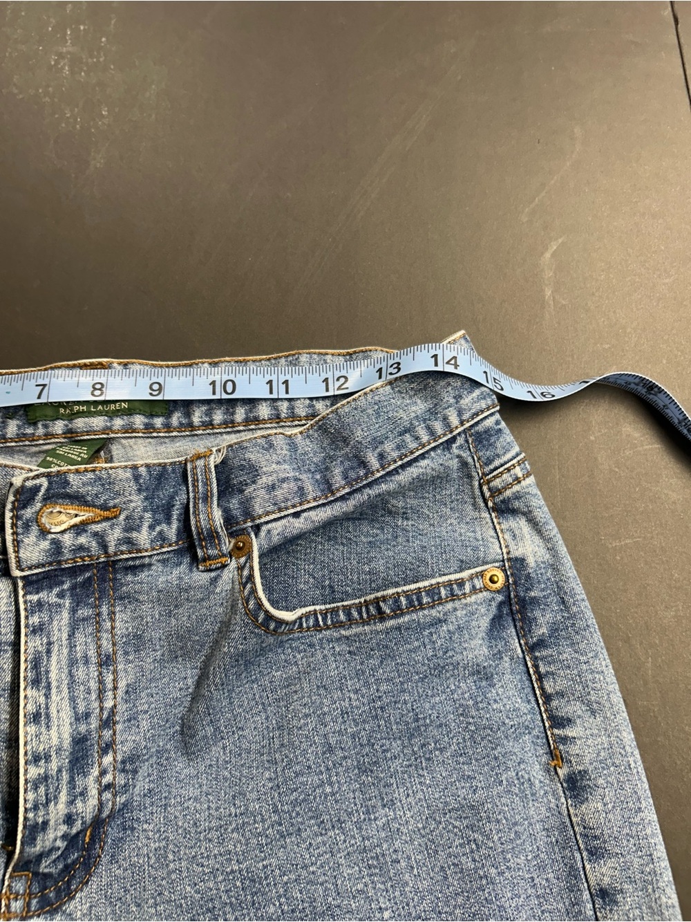 Ralph Lauren Light Wash Straight Leg Jeans, size 6 - Picture 7 of 8